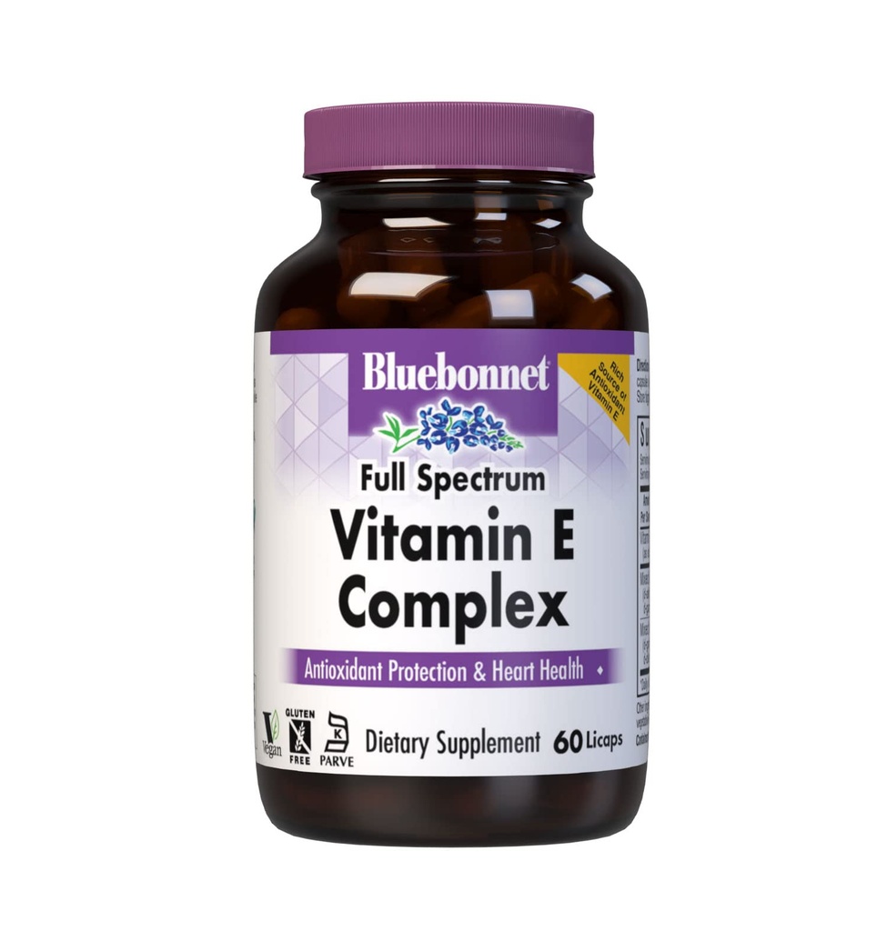 Bluebonnet Natural Full Spectrum E-vitamiinikompleksi - 60 licapia