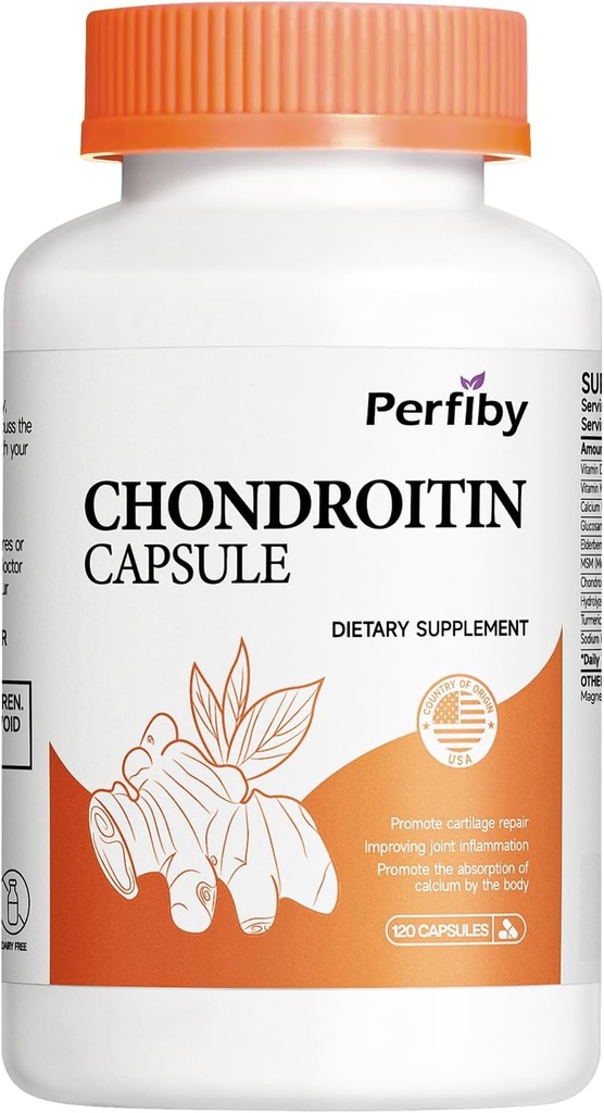 Glukosamiinikondroitiini ja MSM Elderberry Extract - Joint Support & Immuno Health Supplement, 120 kapselia, 60 päivän tarjonta
