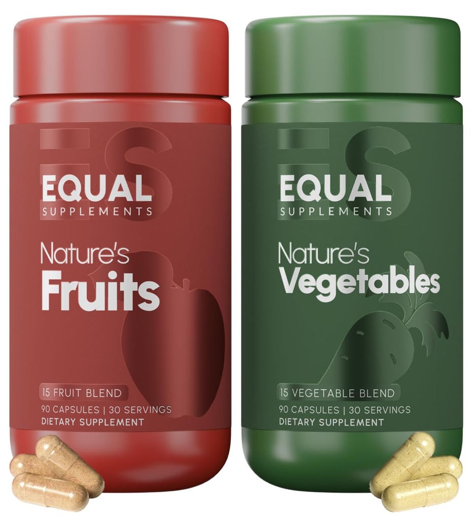 Frukt och grönsaker kosttillskott | GMP Certified-Manufactured i USA, 1 månad leverans | Balans med frukt och grönsaker tillskott av natur | frukt och grönsaker kapslar för vuxna