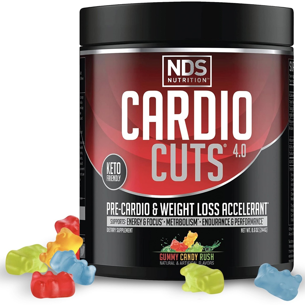 NDS Nutrition Cardio leikkaa 4.0, 20 tarjoilua (paketti 1), Gummy Candy Rush