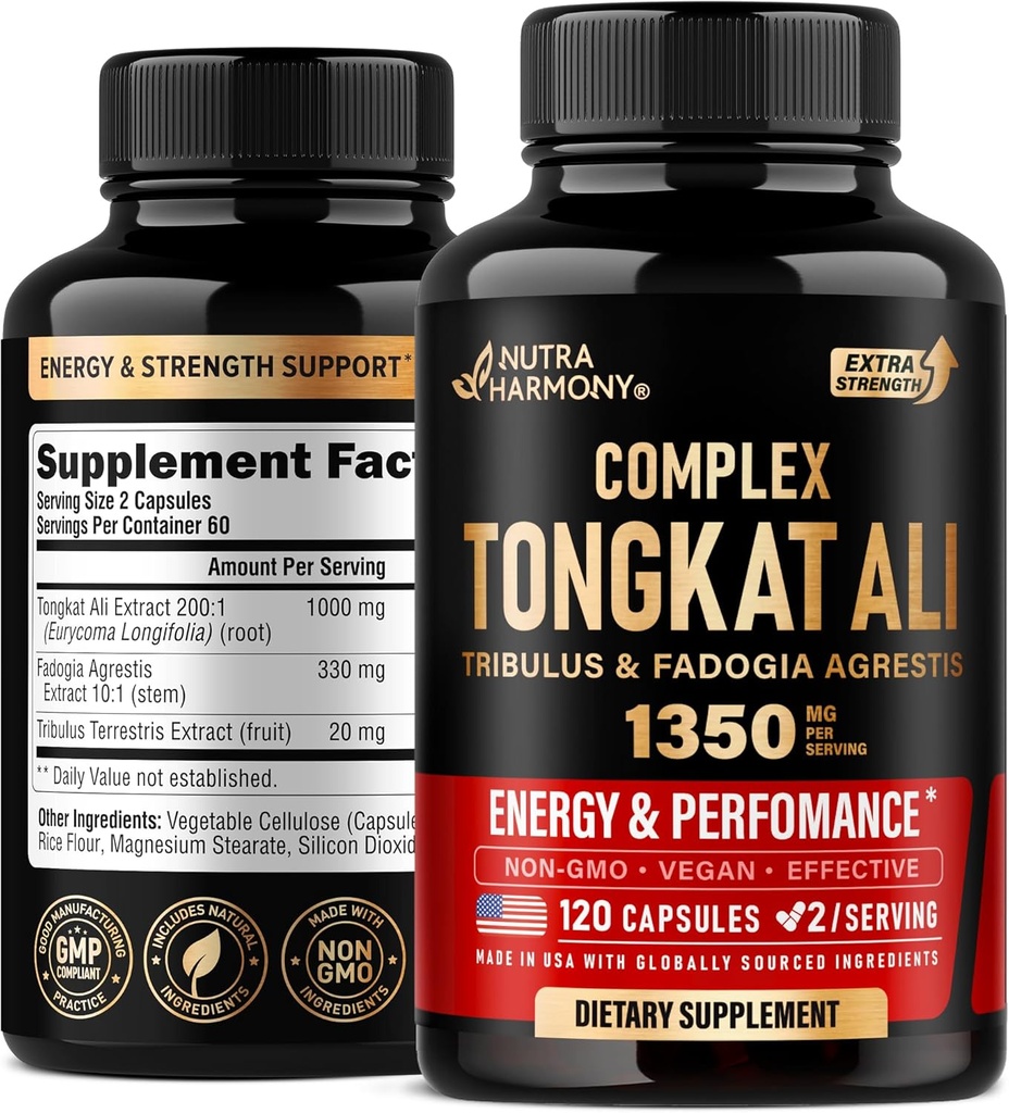 Tongkat Ali Men 1350mg Complex - Fadogia Agrestis ...