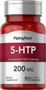 Piping Rock 5- HTP täydennysosa ... 200 mg ... 90 kapselia ... 5- Hydroksitryptofaani... Griffonia Simplicifolia Extract ...