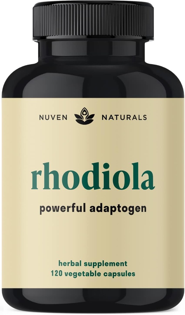 Rhodiola Rosea 600 mg ... 60 Tarjoilut ... Ultra Potent Rhodiola Supplement 3% salidosidi & 1% Rosavins for Stress Support, Mood Support & Energy - Adaptogens for Calm & Focus - Gluteeniton & GMO