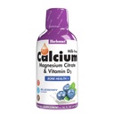 Bluebonnet Nutrition Liquid Calcium Citrate Magnesiumsitraatti, D3-vitamiini, Bone Health, Gluteeniton, soijaton, maitoton, kosher,32 Tarjoilut, Mustikkamaku, 16 Fl Oz (pakkaus 1)