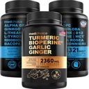 MEDCHOICE Turmeric & Ginger (120ct) och Nootropic Brain (120ct) Supplement Bundle - Wellness Duo för Joint, Digestion, Brain, & Mood Support - Vegan, Non-GMO, Gluten-Free