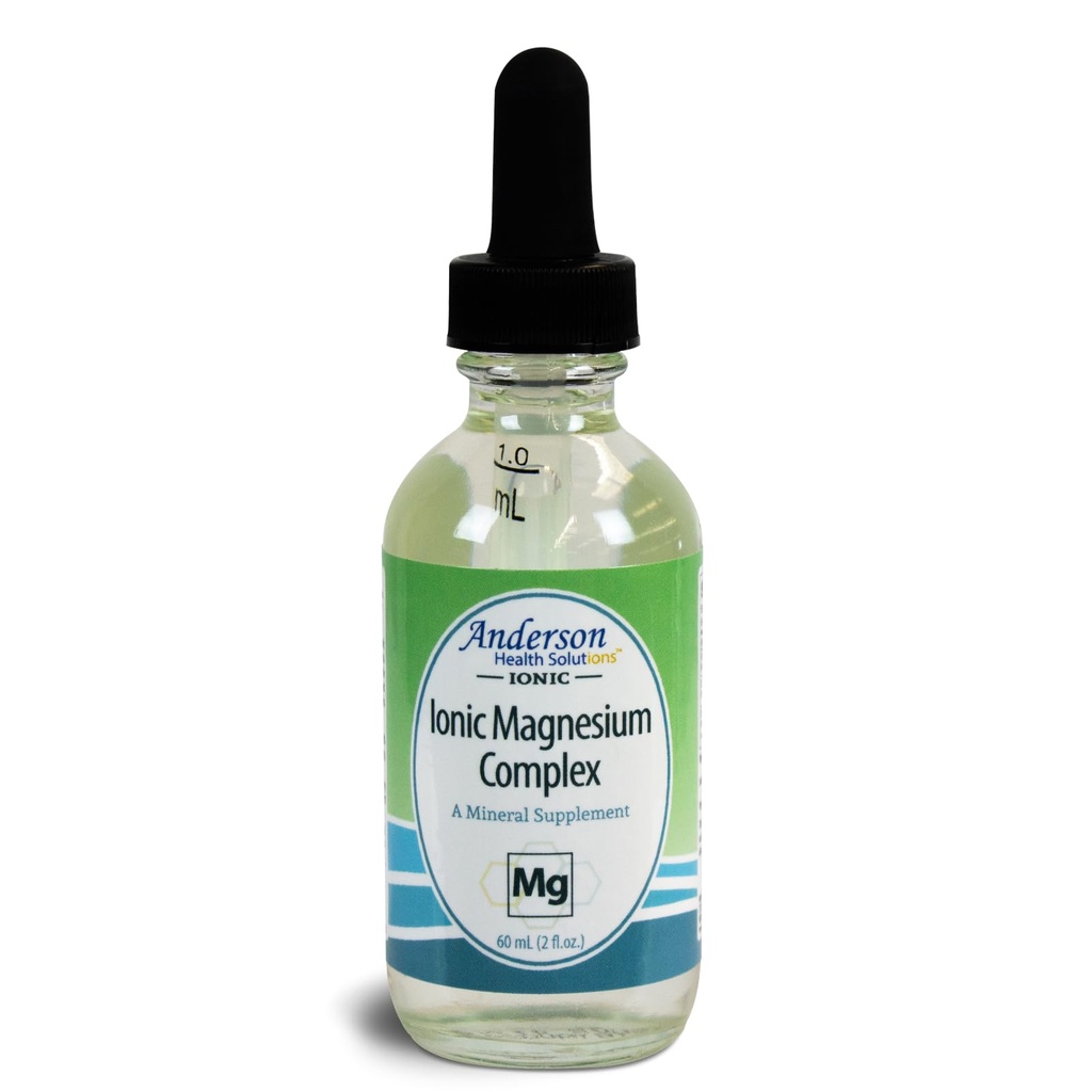 Anderson New Ionic Magnesium Complex, Liquid Magnesium Supplement, Trace Mineral Drops, 30 tarjoilua (2 oz)