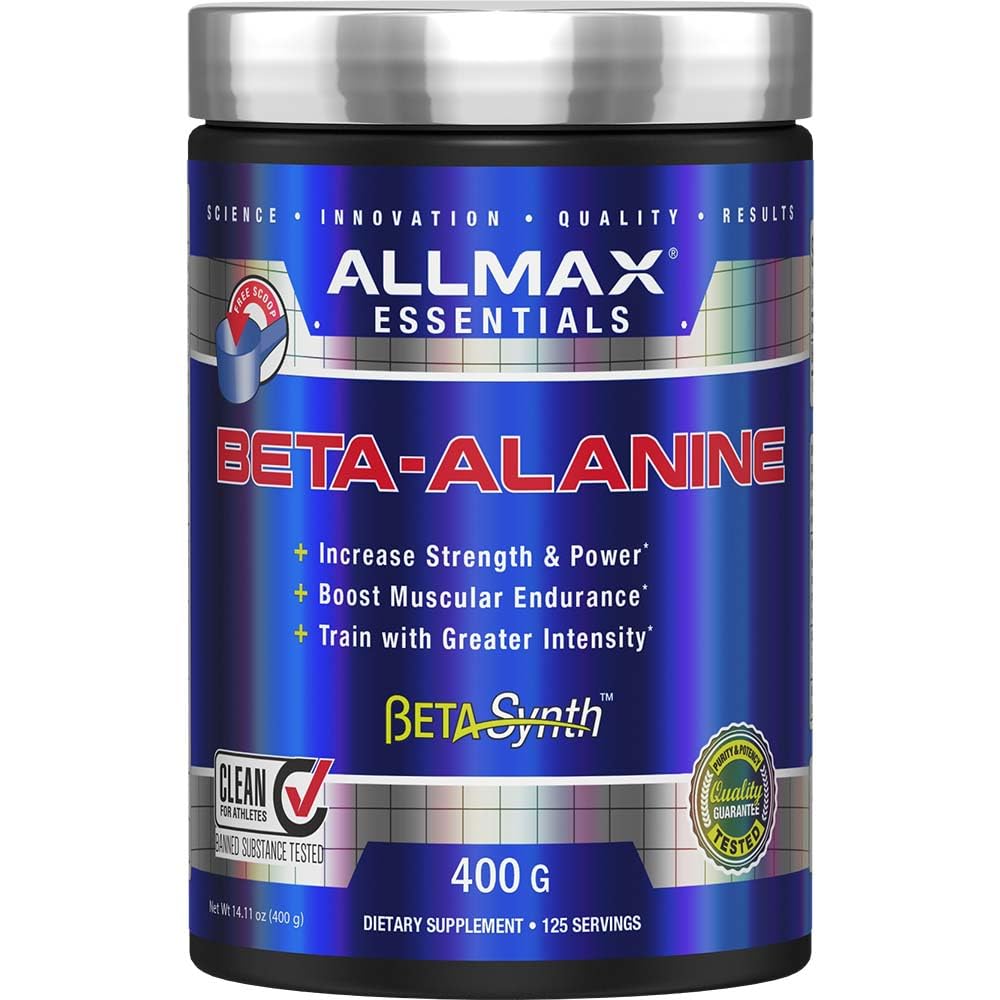 ALLMAX Nutrition Beta-Alanine Powder, Performance Enhanceer for Strength & Endurance, 400g (14.11 oz)
