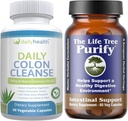 Life Tree Purify Intestinal Support Plus Daily Colon Cleanse Detoxify Kit 120 kapslar - Lactobacillus acidophillus - Naturlig växtbaserade för Digestive Health