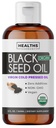 USDA Organic Black Cumin Seed Oil Liquid (8 fl oz) Premium Kylmäpaineinen Nigella Sativa Producting Pure - Antioksidantti Supplement - Vegan, Gluteeniton, & non-GMO (ei pillereitä tai kapseleita)