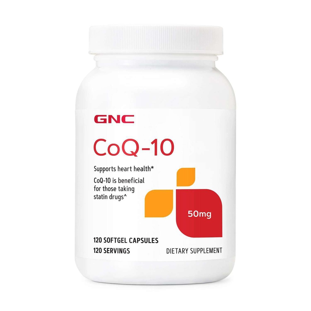 GNC CoQ-10 50mg, tukee sydämen terveyttä, 120