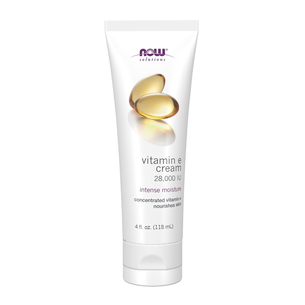 Now Foods Solutions, E-vitamiini Cream 28 000 IU, Intense Kosteus, väkevä E-vitamiini, 4-Ounce