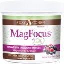 Suzy Cohen MagFocus Magnesium L-treonate Powder with Magtein (Mixed Berry) Plus Magnesium Glycinate for Wellness, Focus, and Cognition - Gluteeniton, ei-GMO, kasvissyöjä (60 Servings)