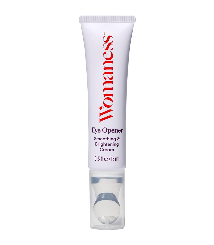 Womaness Eye Opener - Anti ikääntyminen, Hydraaminen, & Kosteuttavan alla Eye Cream pimeät ympyrät ja Puffiness - kanssa Hyaluronic Acid, Bakuchiol Retinol Vaihtoehtoinen, & Firming Red Algae Extract 15ml