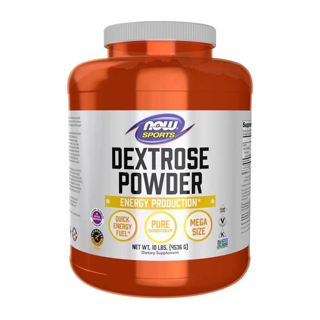 NYT Foods Sports Nutrition, Dextrose Powder (Monosaccharide), energiantuotanto*, 10-kiloinen