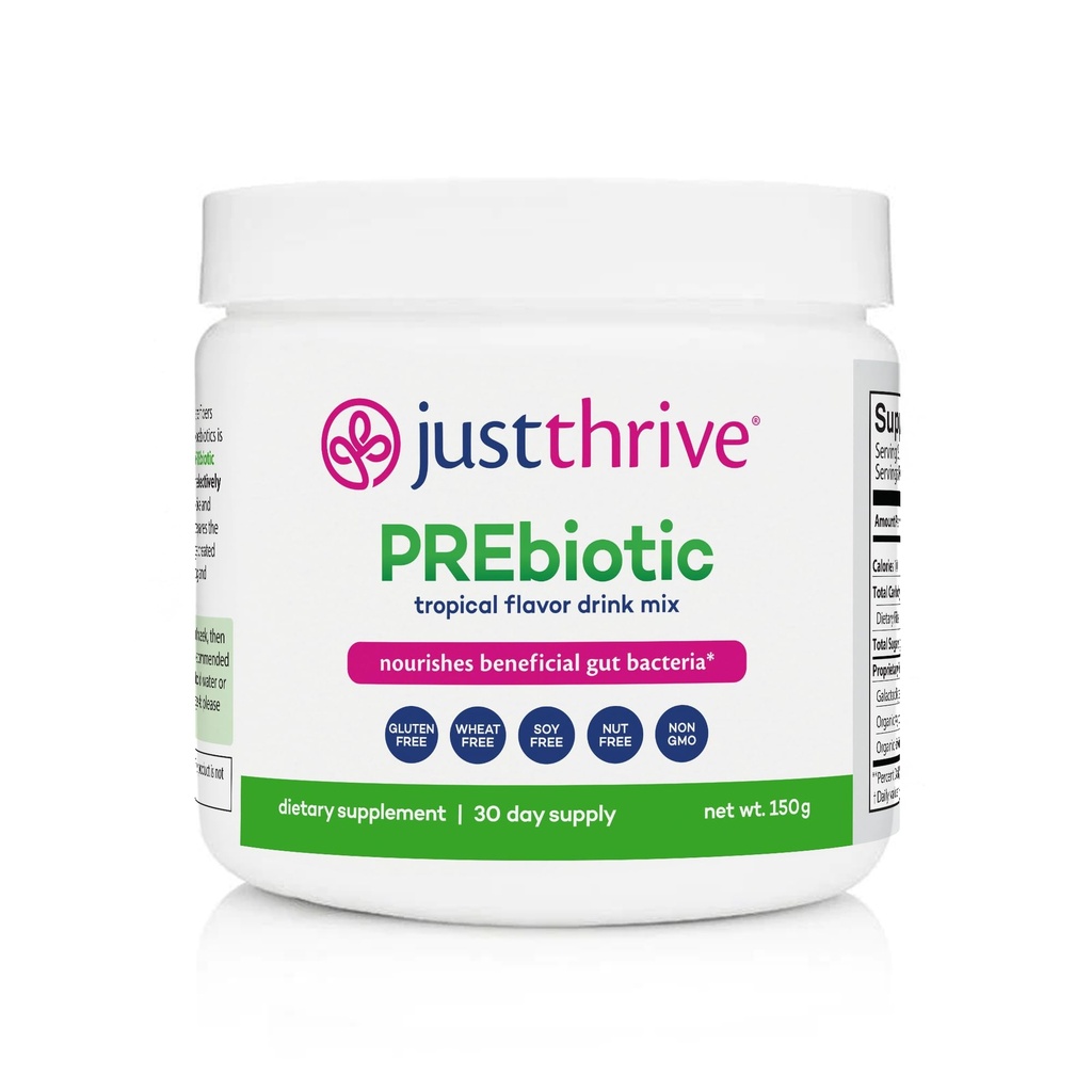 Just Thrive Prebiotic Powder - Ruoansulatus-ja immuunituki täydentää, 150 g