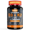 D3-vitamiini 20 000 IU + K2-vitamiini( MK7 ) 200 mcg - Optimaalinen D3-vitamiini & K2 Softgel - Vahvat luut ja lihakset, kalsiumin absorptio ja immuuni tuki, D-vitamiinin puutostilat, helppo niellä, ei GMO