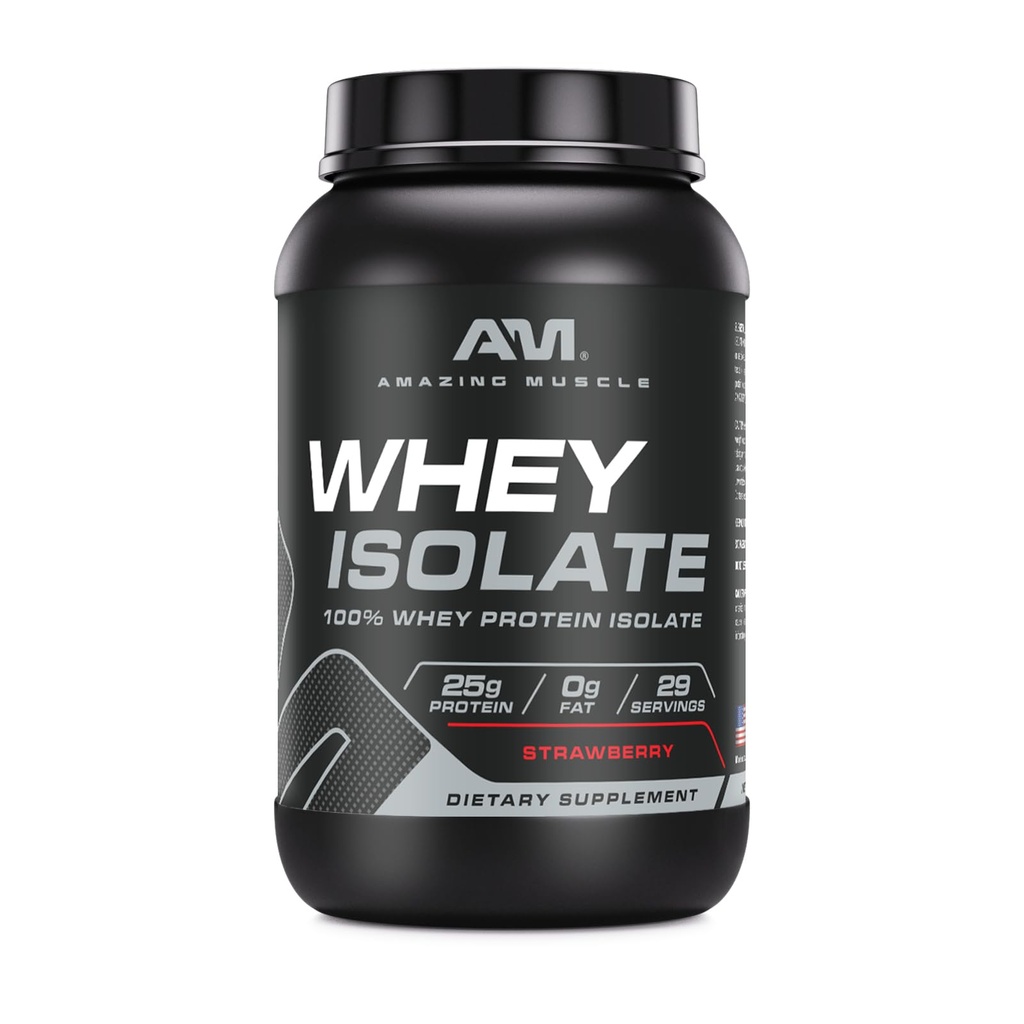 Amazing Muscle Whey Protein Isolate Powder 