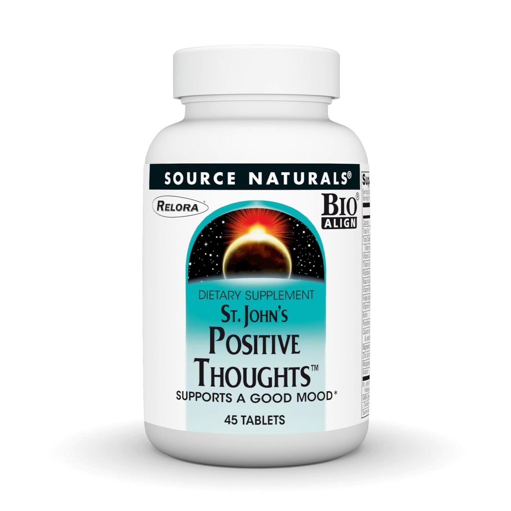 Källa Naturals St Johns positiva tankar - Stöder ett bra humör * - 45 tabletter