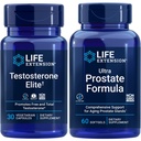 Life Extension Testosteroni Elite, 30 Kasvisruokaa Kapselit ... Ultra Prostate Formula, 60 softgels ... Terve eturauhas, Testosteronin tuotantotuki, Miesten lisäravinteet