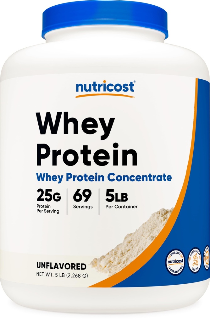 Nutricost Whey Protein Powder, Ei makua, 5 kiloa - alkaen Whey Protein Concentration