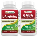 Best Naturals L-arginiini 1000 mg & GABA Supplement 750mg