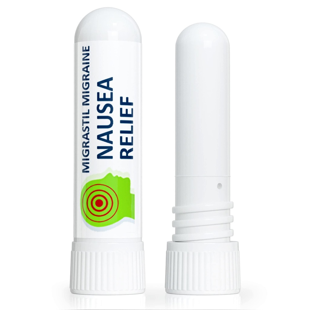Basic Vigor Migrastil Pahoinvointi inhalaattori (2-Pack) - taskun koko Aromaterapia Stick for Queasness - Kaikki luonnollinen, nopea toimia Ohje