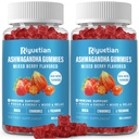 Ashwagandha Gummies for Women & Men - Immuuneja tukea ja lisätä energiaa - Ashwagandha täydentää miesten ja naisten - luonnollinen mansikka maku (120 kreivi)