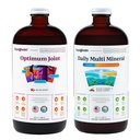 LIQUIDHEALTH Optimum Joint Glukosamiinikondroitiini täydentää & päivittäin MultiMineraali Multivitamiini Multivitamiini Bundle miehille & naisille - Sea Trace Minerals, Bone & Joint Health, Immuunituki - valmistettu Yhdysvalloissa, ei-GMO