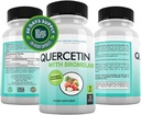 DOCTOR SUOSITETUT LIITTEET Quercetin 800 mg w/Bromelain 165mg per tarjoilu - 120 kasviskapselia-koko 60 päivän toimitus, vitamiini täydentää tukea & Bioflavonoidit, gluteeniton, ei-GMO