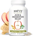 Matys Acid & Indigestion Relief Capsules, Safe Antasidi Vaihtoehtona satunnaiselle happorefluksille ja närästykselle, Valmistettu omenasiideriviinillä, soijalla ja Gluteenittomalla kasvissyöjäkapselilla, 60 kreivi, 30 tarjoilua
