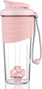 Shaker Bottle för proteinblandningar,24 oz, Protein Shaker Bottles med Whisk Ball, Mixer Bottle, Protein Bottle,Portable Pre Workout Whey Protein Drink Shaker Cup, Rosa
