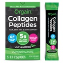 Orgain Hydrolyzed Collagen Peptides Travel Packets Naisten ja miesten - 5g Grass Fed Collagen Per Serving, Hiukset, iho, kynsien ja nivelten tuki täydentää, ei-GMO, tyyppi I & III - makuamaton (25 Count)