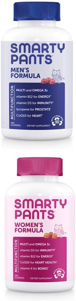 Älykkäät housut Miesten ja naisten rintakehä Multivitamiini Bundle: (1) Miesten Multivitamiini Multivitamiinit ja (1) Naisten monivitamiinit