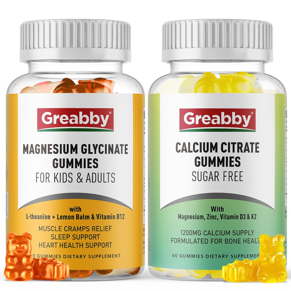 Magnesium Glycinate Gummies, kalsiumsilikaatti Gummies lapsille ja aikuisille, luutuki