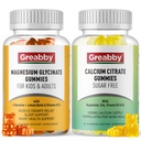 Magnesium Glycinate Gummies, Calcium Citrate Gummies för barn och vuxna, benstöd