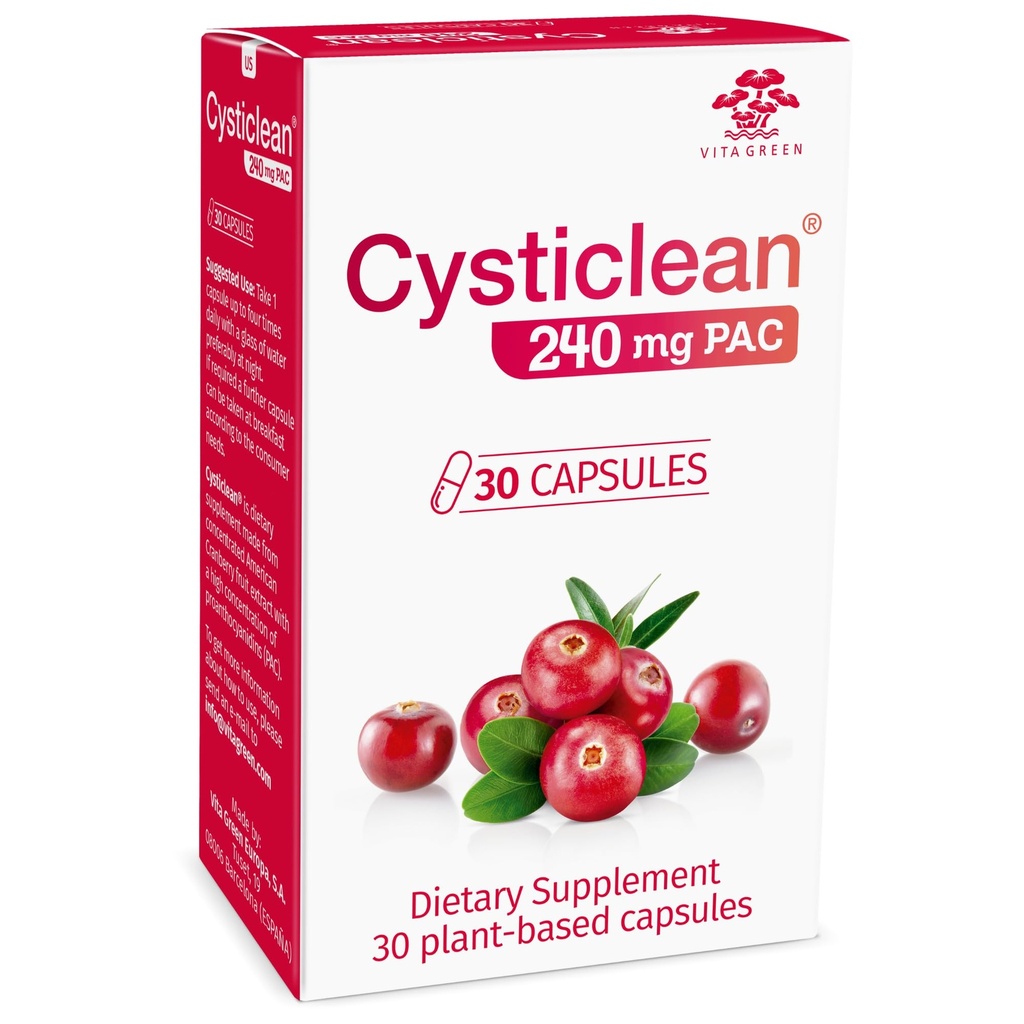 Karpalon PAC-lisä 240 mg: n PAC- annos, sokeriton virtsatieinfektion tuki