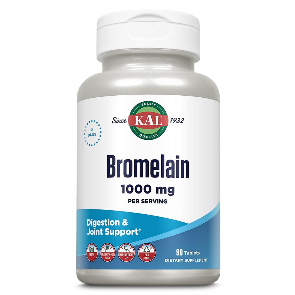 KAL bromelain Tabletit, 1000 mg, 90
