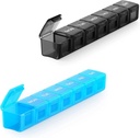 2 Pack Extra Large Pill Organizer, Sukuos Weekly Pill Box, Pill Case, Medicine Organizer för vitaminer, fiskoljor eller tillskott