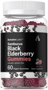 Horbaach Sambucus Black Elderberry Gummies | 60 greve | med Zink och vitamin C | Vegan, Non-GMO, Gluten Free Extract för vuxna | Berry Flavor | av Berkshire Labs