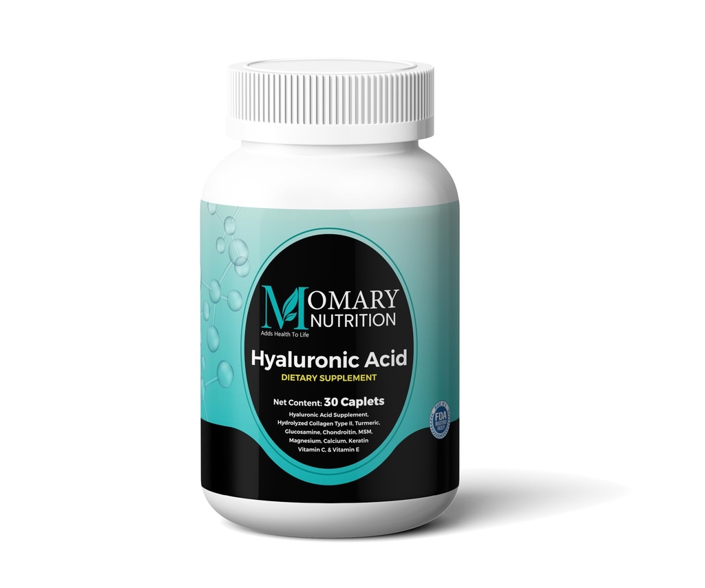 Hyaluronihappolisä, luonnollinen ihon nesteytys, kehittynyt niveltuki ja liikkuvuus Booster, tyyppi II Hydrolysoitu kollageeni, turmeeri, glukosamiini, kondroitiini, 30Kappelit 850Mg