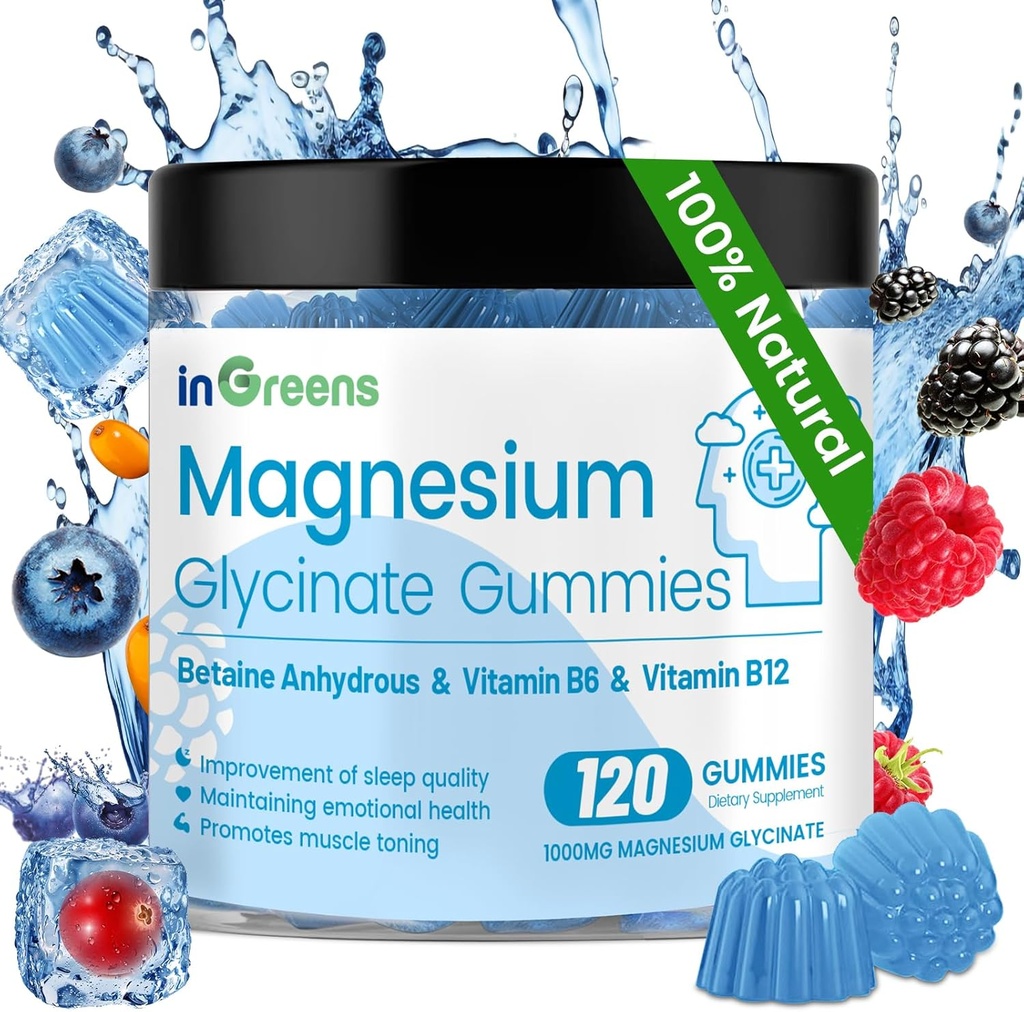 120 Kreivi Magnesium Glycinate Gummies 700 mg, purutabletti Magnesium Gummies aikuisille ja lapsille, korkea absorptio, uni, rentoutuminen ja keskittyminen tuki, ei-GMO, gluteeniton, sekoitettu marjamaku, 60 päivän tarjonta