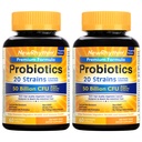 NewRythm Probiootit 50 miljardia PMY 20 kanta, 120 kasviskapselia, Targeted Release Technology, Smach Acid Resistant, Ei tarvetta jääkaappi, ei-GMO, Gluteeniton