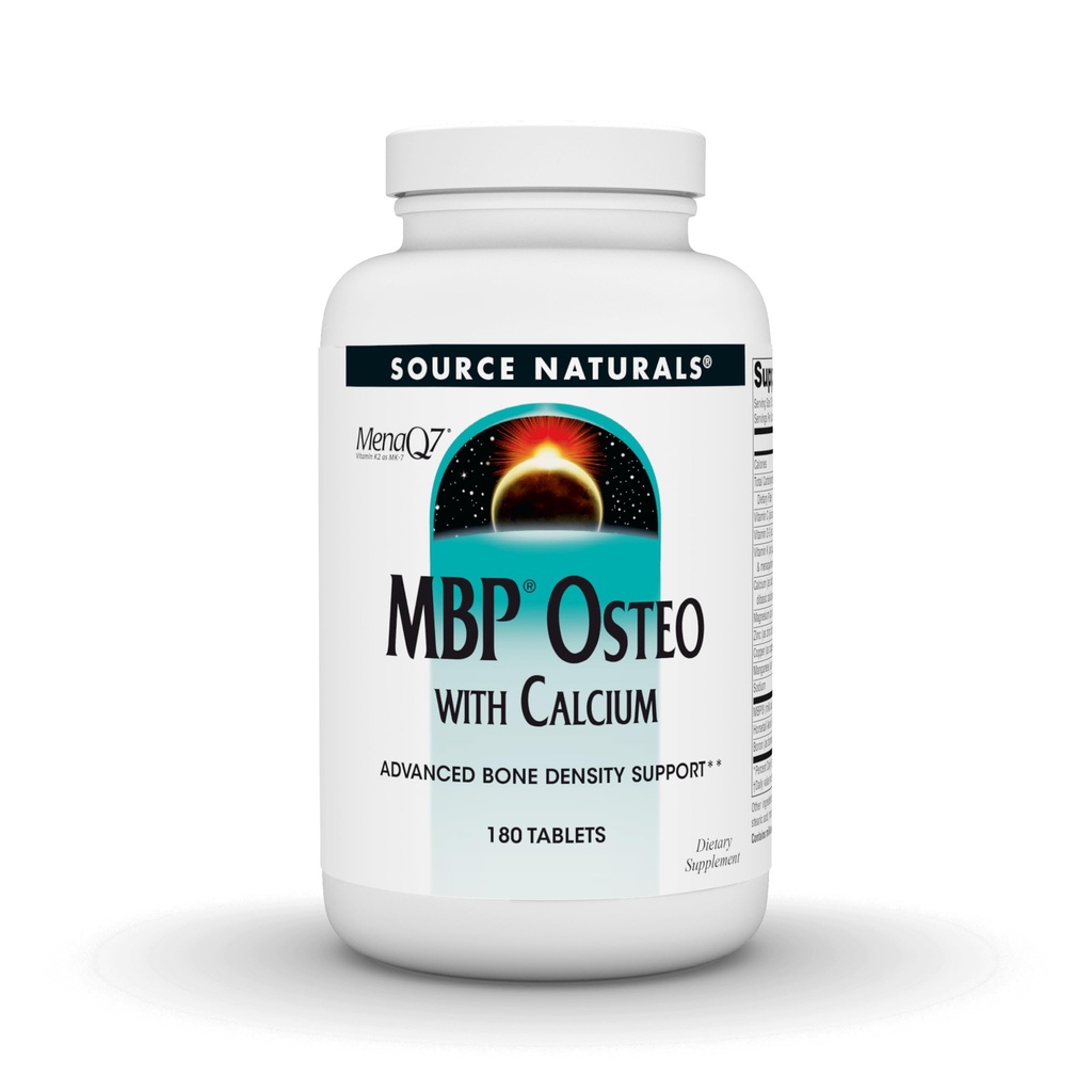 Source Naturals MBP Osteoidea kalsiumilla, kehittynyt luun tiheys tuki*, 180 tablettia