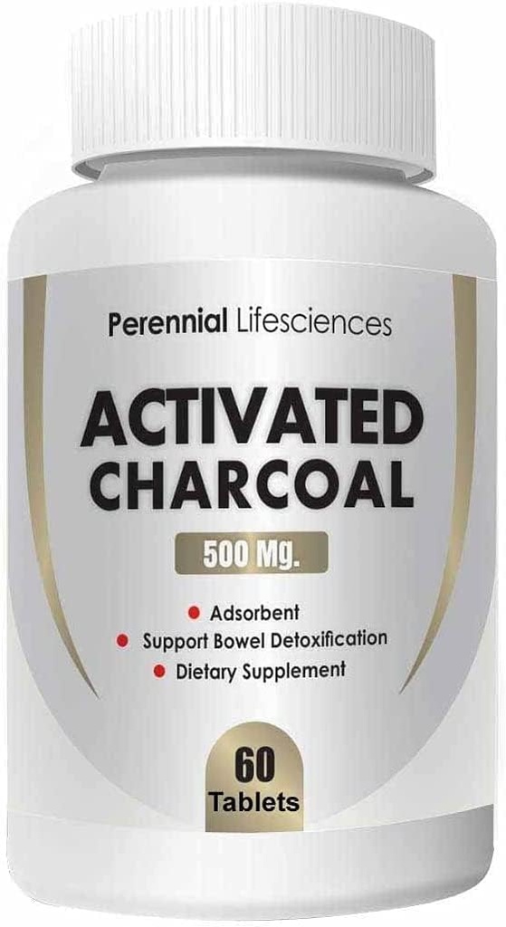 MIYUA-elintieteet Aktiivinen hiili - 500Mg (60 tablettia)