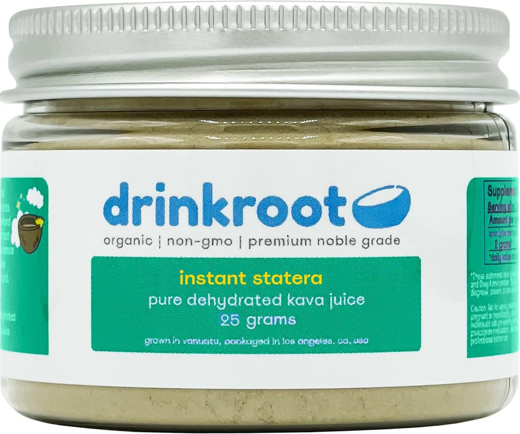Instant Statera Vanuatu Kava - Pure Organic Dehydrated Kava Juice from the Island 25g, 0,88 Ounce (Pakkaus 1)