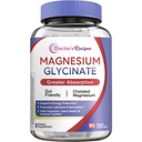 Lääkärin reseptit Magnesium Glycinate Supplement, Aminohappo kelated, ei puskuroitu, korkea imeytyminen, helppo vatsa, tuki rauhoittaa, luu, sydän, energia, hermo, 90 Vegaani kapselit