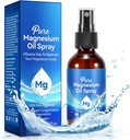 Magnesium Spray, ren magnesiumolja spray för fötter, naturlig organisk ingrediens i glasflaska, lätt att absorbera och använda (60ML)