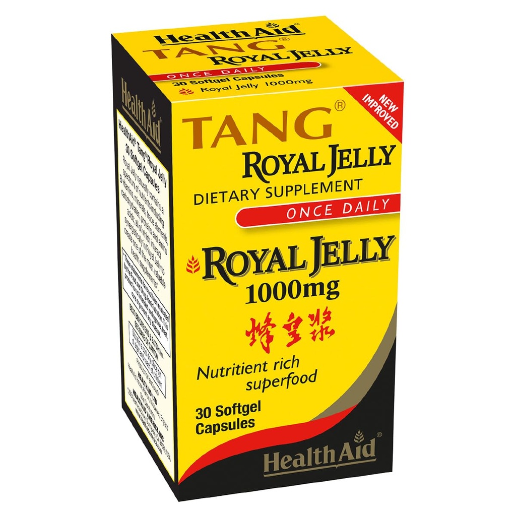 Health Aid, Tang Royal Jelly 1000mg, 30 Softgel-kapselia