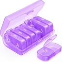 AUVON XL Weekly Pill Organizer 2 Kertaa päivässä, AM PM pilleri tapauksessa yhden Side suuri avaaminen helppokäyttöinen, pillerilaatikko 7 päivän matka lääkkeiden organizer lääkkeiden, vitamiinit, kala öljyt, lisäravinteet