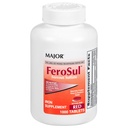 Majuri FeroSul - Ferrous Sulfate 325 mg tabletit - rautalisä naisille ja miehille - erityisesti päällystetty Easy-to- Nielevät tabletit - punainen - 1000